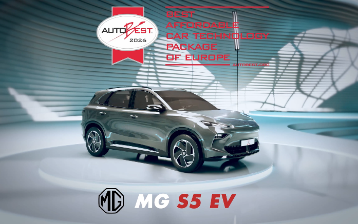 Best Affordable Car Technology Package of Europe 2026 — MG S5 EV